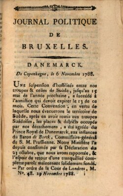 Mercure de France Samstag 29. November 1788