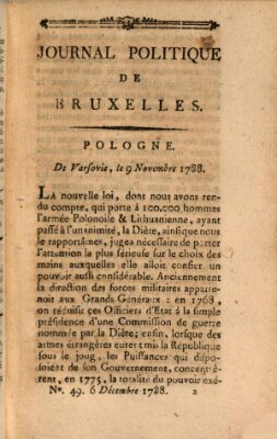 Mercure de France Samstag 6. Dezember 1788