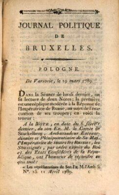 Mercure de France Samstag 11. April 1789