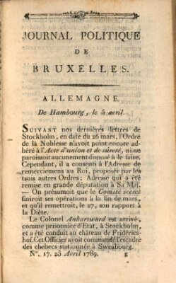 Mercure de France Samstag 25. April 1789