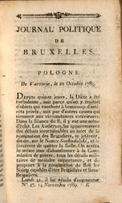 Mercure de France Samstag 14. November 1789