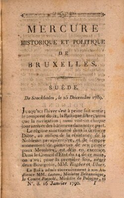 Mercure de France Samstag 16. Januar 1790