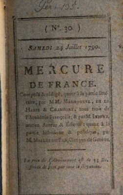 Mercure de France Samstag 24. Juli 1790