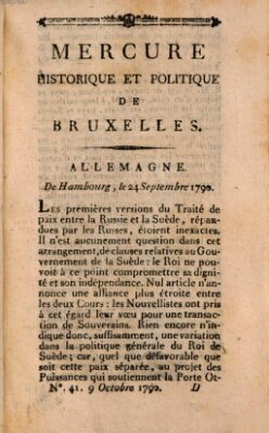 Mercure de France Samstag 9. Oktober 1790