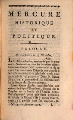 Mercure de France Samstag 22. Januar 1791