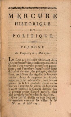 Mercure de France Samstag 28. Mai 1791