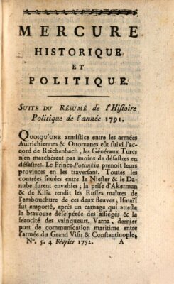 Mercure de France Samstag 4. Februar 1792