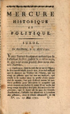 Mercure de France Samstag 19. Mai 1792