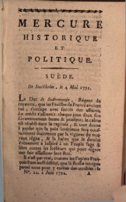 Mercure de France Samstag 2. Juni 1792