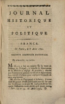 Mercure de France Samstag 18. August 1792