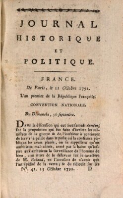 Mercure de France Samstag 13. Oktober 1792