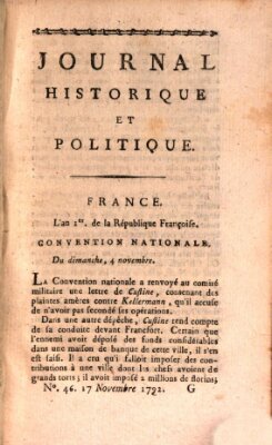 Mercure de France Samstag 17. November 1792