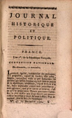 Mercure de France Samstag 24. November 1792