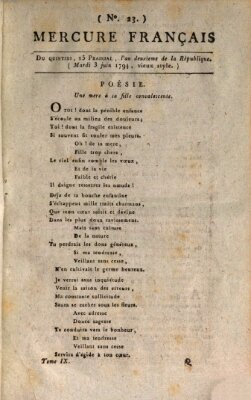 Mercure de France Dienstag 3. Juni 1794