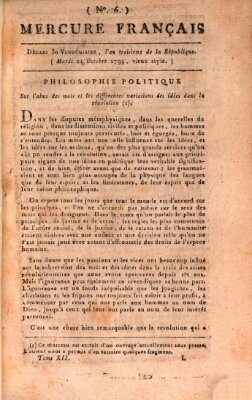 Mercure de France Dienstag 21. Oktober 1794