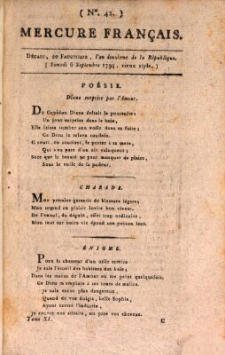 Mercure de France Samstag 6. September 1794