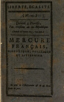 Mercure de France Samstag 24. Januar 1795