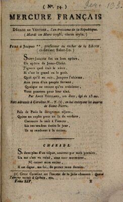 Mercure de France Dienstag 10. März 1795