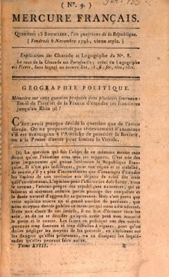 Mercure de France Freitag 6. November 1795