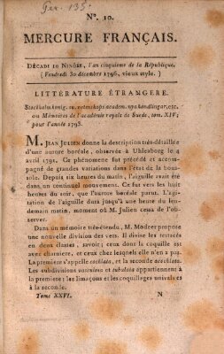 Mercure de France Freitag 30. Dezember 1796