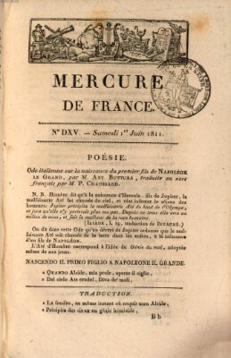 Mercure de France Samstag 1. Juni 1811