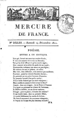 Mercure de France Samstag 14. Dezember 1811