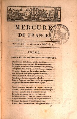 Mercure de France Samstag 2. Mai 1812