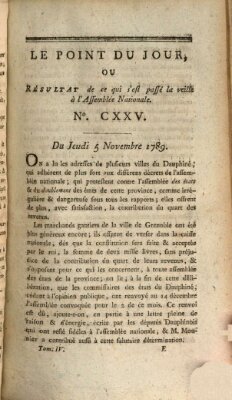 Le point du jour ou Résultat de ce qui s'est passé la veille à l'Assemblée Nationale Donnerstag 5. November 1789