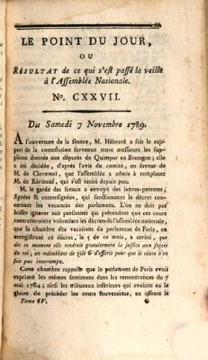 Le point du jour ou Résultat de ce qui s'est passé la veille à l'Assemblée Nationale Samstag 7. November 1789