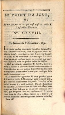 Le point du jour ou Résultat de ce qui s'est passé la veille à l'Assemblée Nationale Sonntag 8. November 1789