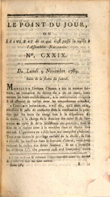 Le point du jour ou Résultat de ce qui s'est passé la veille à l'Assemblée Nationale Montag 9. November 1789