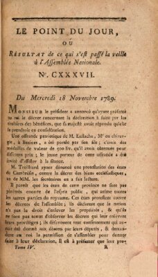 Le point du jour ou Résultat de ce qui s'est passé la veille à l'Assemblée Nationale Mittwoch 18. November 1789