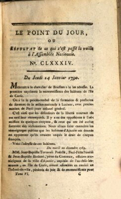 Le point du jour ou Résultat de ce qui s'est passé la veille à l'Assemblée Nationale Donnerstag 14. Januar 1790