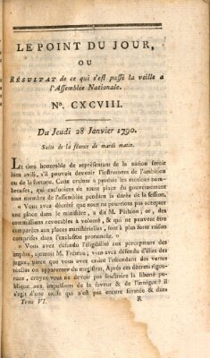 Le point du jour ou Résultat de ce qui s'est passé la veille à l'Assemblée Nationale Donnerstag 28. Januar 1790