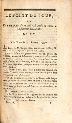 Le point du jour ou Résultat de ce qui s'est passé la veille à l'Assemblée Nationale Samstag 30. Januar 1790