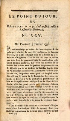 Le point du jour ou Résultat de ce qui s'est passé la veille à l'Assemblée Nationale Freitag 5. Februar 1790