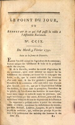 Le point du jour ou Résultat de ce qui s'est passé la veille à l'Assemblée Nationale Dienstag 9. Februar 1790