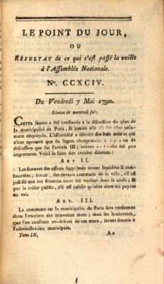 Le point du jour ou Résultat de ce qui s'est passé la veille à l'Assemblée Nationale Freitag 7. Mai 1790