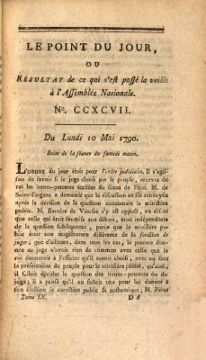 Le point du jour ou Résultat de ce qui s'est passé la veille à l'Assemblée Nationale Montag 10. Mai 1790