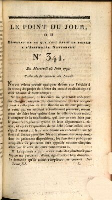 Le point du jour ou Résultat de ce qui s'est passé la veille à l'Assemblée Nationale Mittwoch 23. Juni 1790