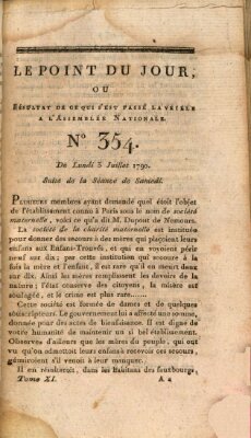 Le point du jour ou Résultat de ce qui s'est passé la veille à l'Assemblée Nationale Montag 5. Juli 1790