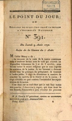 Le point du jour ou Résultat de ce qui s'est passé la veille à l'Assemblée Nationale Montag 9. August 1790