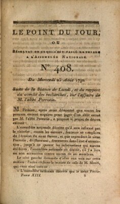 Le point du jour ou Résultat de ce qui s'est passé la veille à l'Assemblée Nationale Mittwoch 25. August 1790