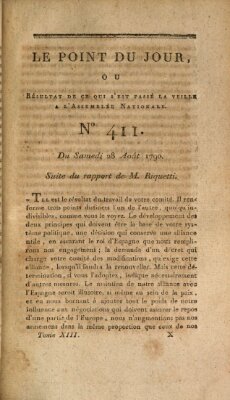 Le point du jour ou Résultat de ce qui s'est passé la veille à l'Assemblée Nationale Samstag 28. August 1790