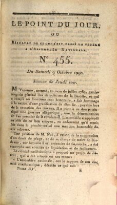 Le point du jour ou Résultat de ce qui s'est passé la veille à l'Assemblée Nationale Samstag 9. Oktober 1790