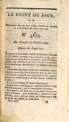 Le point du jour ou Résultat de ce qui s'est passé la veille à l'Assemblée Nationale Samstag 16. Oktober 1790