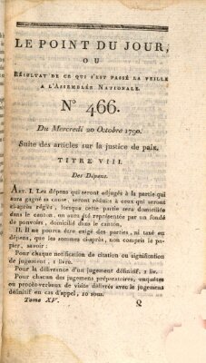 Le point du jour ou Résultat de ce qui s'est passé la veille à l'Assemblée Nationale Mittwoch 20. Oktober 1790