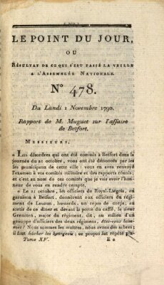 Le point du jour ou Résultat de ce qui s'est passé la veille à l'Assemblée Nationale Montag 1. November 1790