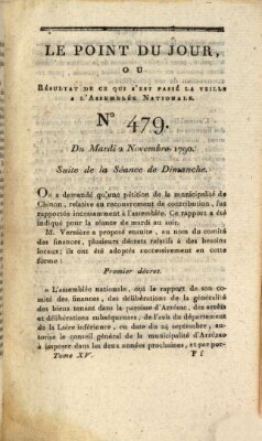 Le point du jour ou Résultat de ce qui s'est passé la veille à l'Assemblée Nationale Dienstag 2. November 1790