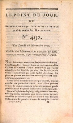 Le point du jour ou Résultat de ce qui s'est passé la veille à l'Assemblée Nationale Montag 15. November 1790